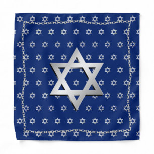 Star David Chain Trim Candle Lighting Head Cover Bandana