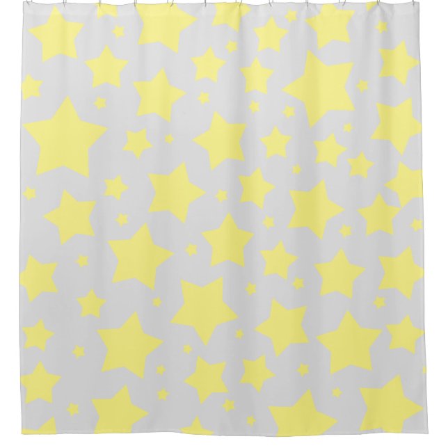 Star Design Shower Curtain (Front)