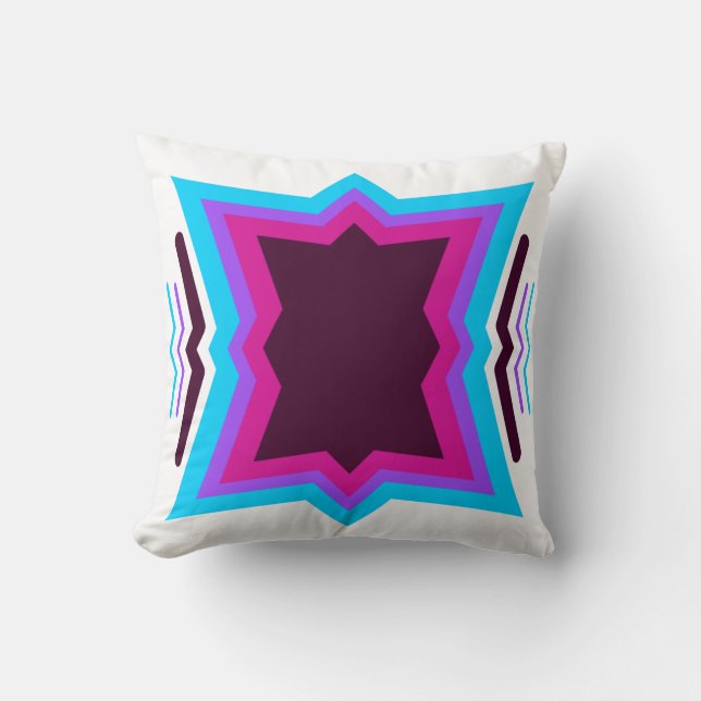 Star Design Throw Pillow (Front)