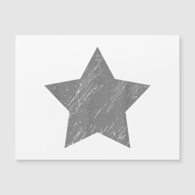 Star Distressed Gray Vintage Star (Front)