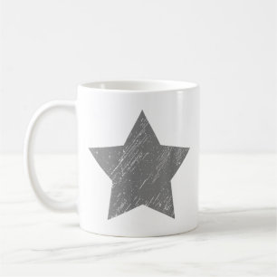 Star Distressed Gray Vintage Star Coffee Mug