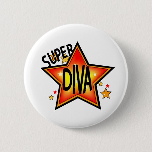 Star Diva Pin Back Button