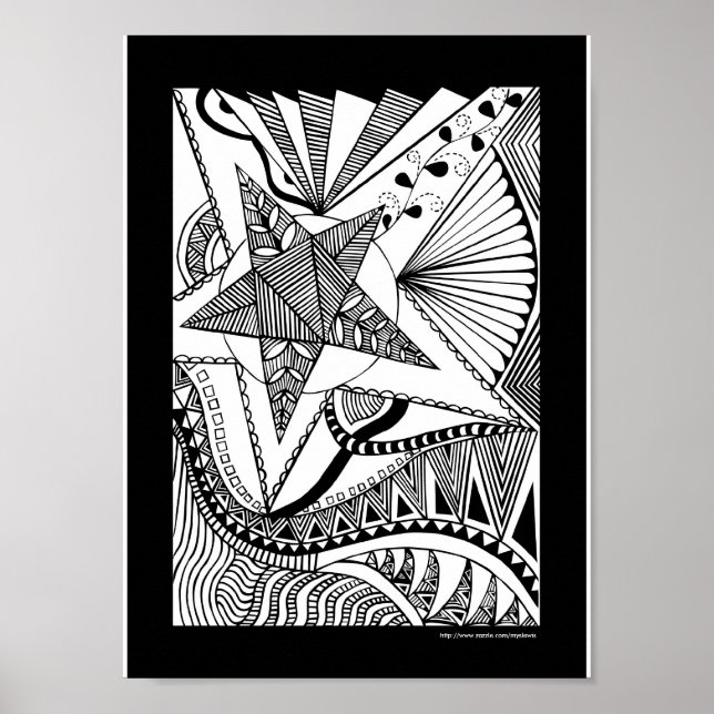 Star doodle poster (Front)