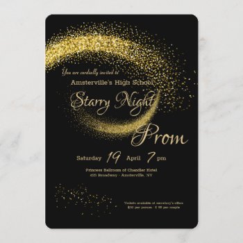 Star Dust Prom Invitation by PixiePrints at Zazzle