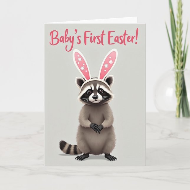 Star Ears Easter Baby Card (Front)