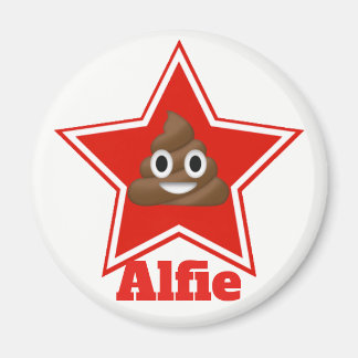 Star Emoji Poo Personnalised Magnet