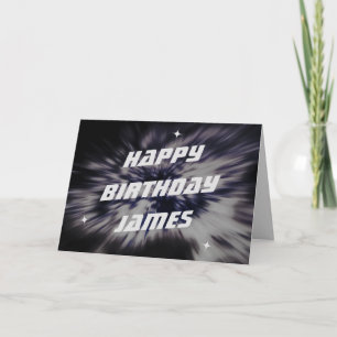 Star Explosion Birthday Card