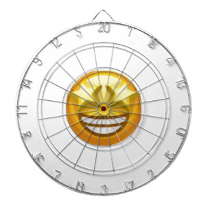 star eyes emoji dartboard with darts
