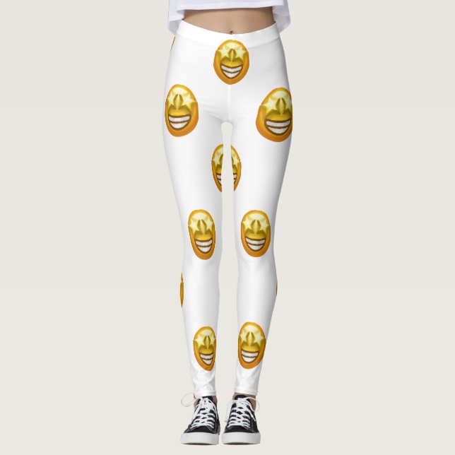 star eyes emoji leggings (Front)