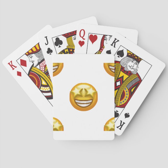 star eyes emoji poker cards (Back)