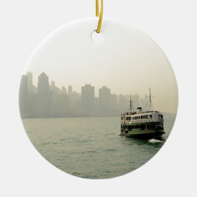 Star Ferry Hong Kong Ceramic Ornament (Front)