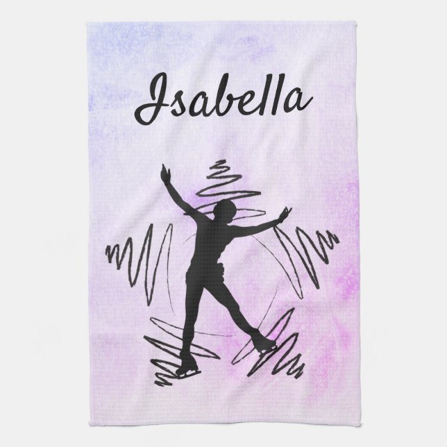 Star Figure Skater Towel blade black purple (Vertical)