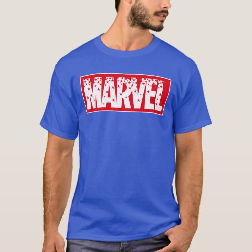 Star Filled Marvel Logo T_Shirt