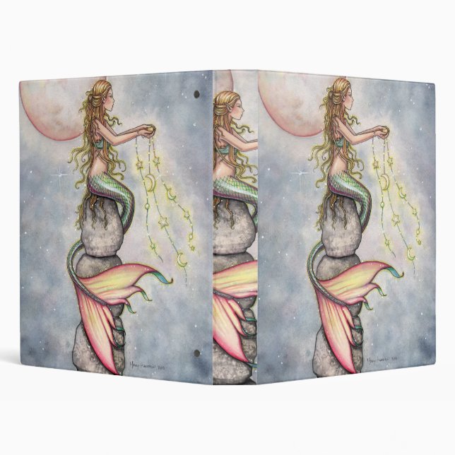 Star Filled Sky Mermaid Binder (Background)