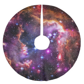 Star-filled Small Magellanic Cloud Wingtip Brushed Polyester Tree Skirt