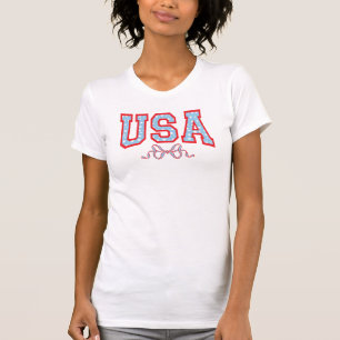 Star-Filled USA   Coquette University  T-Shirt