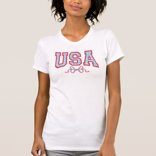 Star_Filled USA  Coquette University  T_Shirt