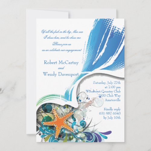 Star Fish Invitation