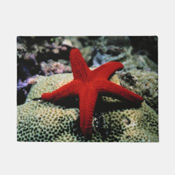 Star Fish | Red Sea Doormat by welcomeaboard at Zazzle