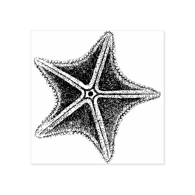 Star Fish Rubber Stamp (Imprint)