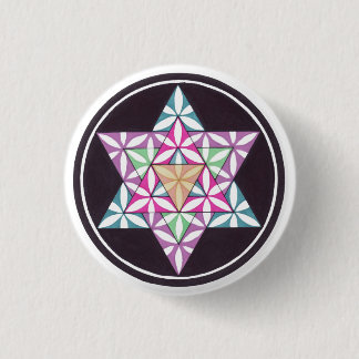 Star Flower Pinback Button