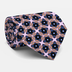 Star Flower Power Neck Tie