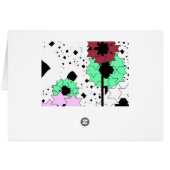 Star flowers cards (Back Horizontal)