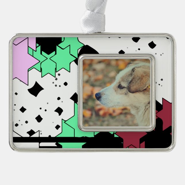 Star flowers christmas ornament (Front)