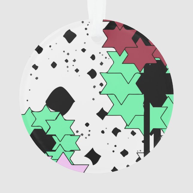 Star flowers ornament (Back)