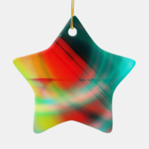 Star for Christmas Tree Ceramic Ornament