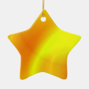 Star for Christmas Tree Ceramic Ornament