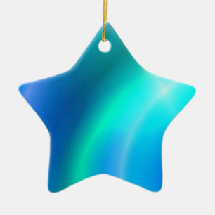 Star for Christmas Tree Ceramic Ornament