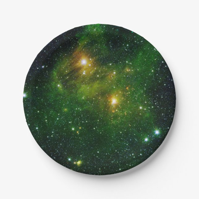 Star Forming Region GL 490 Paper Plates (Front)