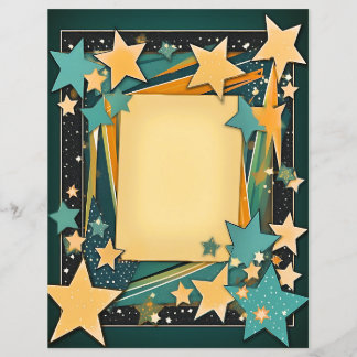 Star Frame Stationary Craft Paper