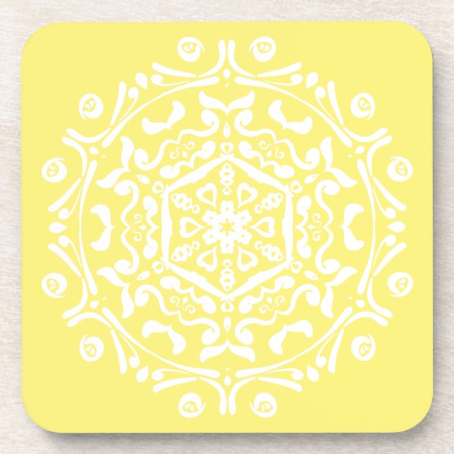 Star Fruit Mandala Coaster (Front)