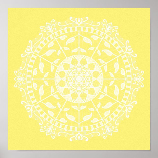 Star Fruit Mandala Poster (Front)