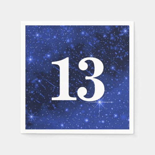 Star Galaxy For 13th Birthday Party   Napkins