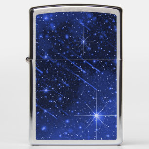 Star Galaxy On Blue Zippo Lighter