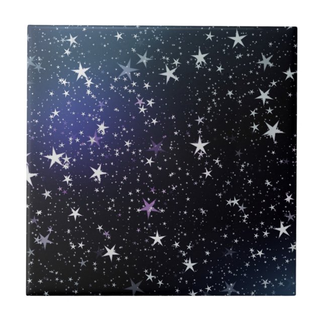 Star Gazer Nature Sky Space Peace Love Destiny Tile (Front)