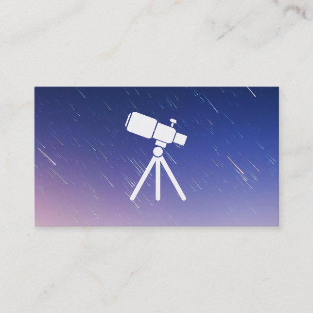 Star Gazer | Telescope Business Card (Front)