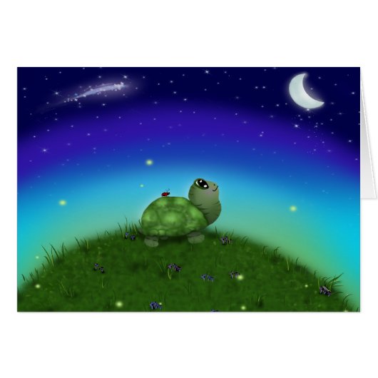 Star Gazing Turtle Cards (Front Horizontal)