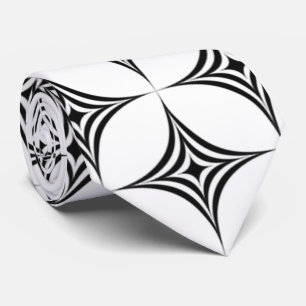 star geometric background pattern neck tie