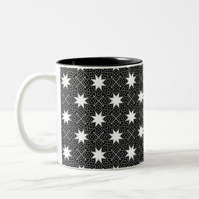 Star Geometric INV Two-Tone Coffee Mug (Left)