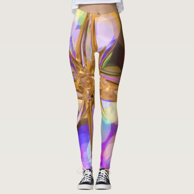 Star Glitter Leggings (Front)