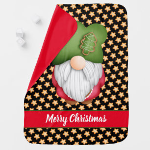Star Gnome Customize Color and Text Baby Blanket