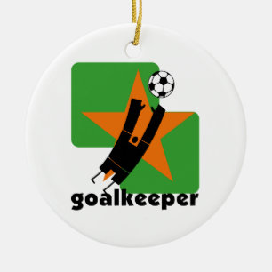 Star Goalkeeper T-shirts and Gifts Ceramic Ornament