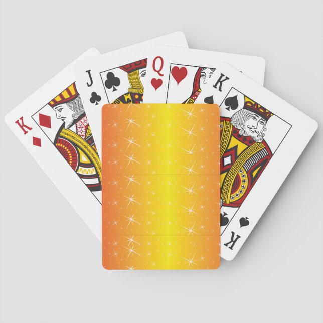 Star Gold Pattern Poker Cards (Back)