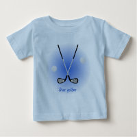 Star golfer custom name blue baby T-Shirt
