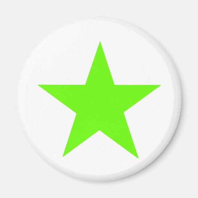 Star Green Light The MUSEUM Zazzle Gifts Magnet (Front)