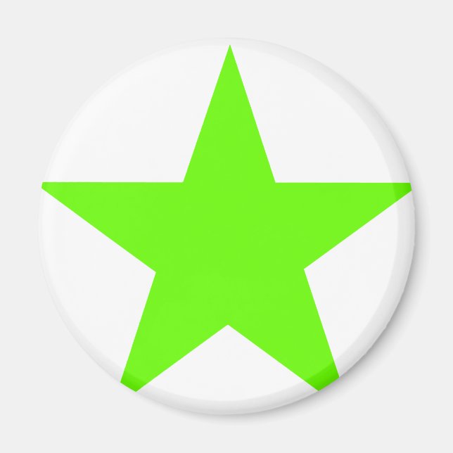 Star Green Light The MUSEUM Zazzle Gifts Magnet (Front)